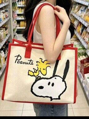 Snoopy Canvas Tote Bag